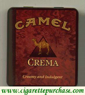 Camel Exotic Blends Crema cigarettes metal box